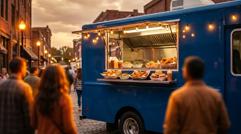 Customers lining up at a food truck window, How to Start a Food Truck Business in Utah